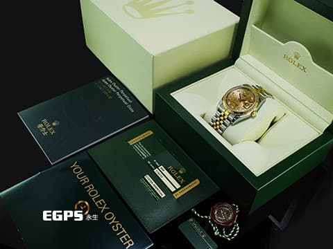 ROLEX 勞力士 DATEJUST 116233 經典 蠔式日誌型 18K黃金&amp;不鏽鋼材質 半金款 原廠鑲嵌鑽石時標 紀念型面盤 電腦面盤&nbsp;極度少見 保有原廠全部膠膜 未使用蒐藏品&nbsp;自動上鍊 36mm