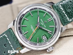 BREITLING 百年靈 Top Time系列 AB3113 <font color="#227f10">綠色面盤</font>&nbsp;三日鍊 大三針 不鏽鋼 AB3113171L1X1 <font color="#ff0000">自製B31機芯&nbsp;2026年保單</font>&nbsp;賽車錶 自動上鍊 38mm