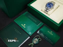 ROLEX 勞力士 Datejust 36 蠔式日誌型 126234 <font color="#0c69c0">亮藍色面盤 柱狀時標</font> 不鏽鋼 DJ36 經典三角坑紋外圈 <font color="#ff0000">2026年保卡 蠔式（Oyster）三節錶帶</font> 自動上鍊 36mm