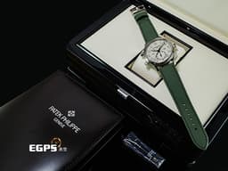 PATEK PHILIPPE 百達翡麗 PP錶 Calatrava Pilot Travel Time 飛行錶 5524G-010 白K金材質 <font color="#fdf5ed">復古風格漆面乳白色面盤 兩地時間 日夜顯示</font> <font color="#FF0000">2026年保單 官方新錶定價：2,096,000元&nbsp;</font><span style="font-size: 10pt;">自動上鍊 42mm</span>