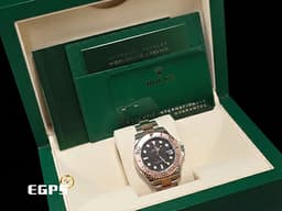 ROLEX 勞力士 Yacht-Master 37 蠔式 遊艇名仕型 268621 <font color="#f3baa1">永恆玫瑰金 半金款</font> 中型 黑色面盤 <font color="#FF0000">2024年保卡</font>&nbsp;自動上鍊 37mm