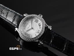 CHOPARD 蕭邦 Happy Sport 快樂鑽 278559-3003 不鏽鋼材質 <font color="#ffff00">原廠7顆圓形跑鑽 原廠鑲嵌鑽石錶圈</font> <font color="#FF0000">2018年保單</font> 自動上鍊 36mm