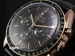 OMEGA 歐米茄 Speedmaster 超霸 登月錶 31063425001001 18K玫瑰金材質 同軸擒縱 <font color=#ffffff>陽極處理的鋁錶錶圈</font> <font color=#FF0000>2022年保卡</font> 手動上鏈 42mm