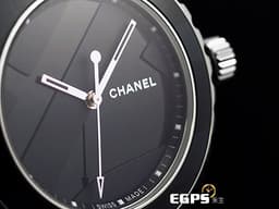 CHANEL 香奈兒 J12 Untitled H5581 <font color=70cce1>黑色高科技陶瓷材質 啞光抽象構圖黑色面盤</font> <font color=#FF0000>全球限量1200只</font> 自動上鍊  38mm
