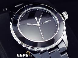 CHANEL 香奈兒 J12 Untitled H5581 <font color=70cce1>黑色高科技陶瓷材質 啞光抽象構圖黑色面盤</font> <font color=#FF0000>全球限量1200只</font> 自動上鍊  38mm
