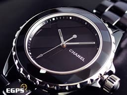 CHANEL 香奈兒 J12 Untitled H5581 <font color=70cce1>黑色高科技陶瓷材質 啞光抽象構圖黑色面盤</font> <font color=#FF0000>全球限量1200只</font> 自動上鍊  38mm