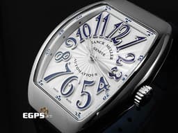 FRANCK MULLER 法蘭穆勒 Vanguard系列 V32 SC AT F0 酒桶型 不鏽鋼材質 <font color="#FFFFFF">白色雕紋面盤</font> <font color="#ff0000">2025年保卡 台灣公司貨 保有部分原廠膠膜</font> 自動上鍊 42x32mm