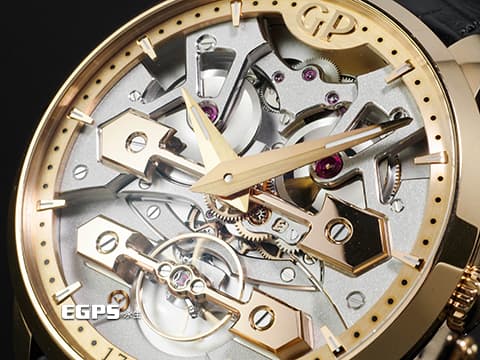 GIRARD PERREGAUX 芝柏 GP Classic Bridges 86000-52-001-BB6A 金橋 18K玫瑰金材質  2022年保卡 台灣公司貨 新錶訂價：1,751,800元  自動上鍊 45mm