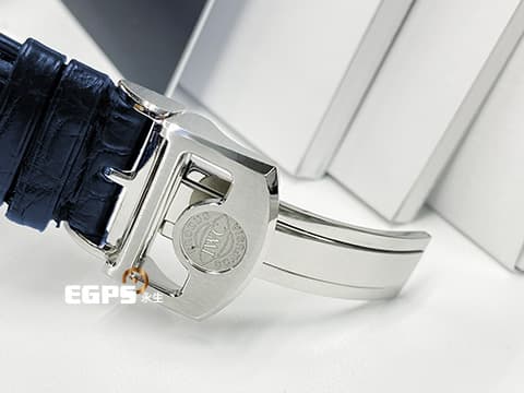 IWC 萬國錶 Portuguese 7 Day Power Reserve 葡萄牙 七日鍊 IW500710&nbsp;藍色面盤 不鏽鋼 小秒針 動能儲存 大葡萄牙&nbsp;經典比勒頓上鍊系統 啄木鳥機芯 自動上鍊 42.3mm