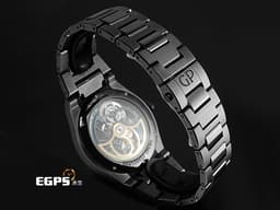Girard-Perregaux 芝柏 GP錶 Laureato Skeleton 桂冠系列 81015-32-432-32A<font color="#fa00fa">&nbsp;</font><font color="#0582f5">黑色陶瓷材質 藍色鏤空面盤</font>&nbsp;<font color="#FF0000">2021年保卡&nbsp;</font>自動上鍊 42mm