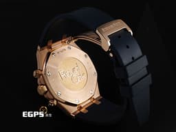 Audemars Piguet AP錶 愛彼 Royal Oak 皇家橡樹 18K玫瑰金材質 26320OR&nbsp;<font color="#fafa01">白色格紋面盤</font> 計時碼錶 <font color="#FF0000">台灣公司貨</font>&nbsp;自動上鏈 41mm