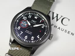 IWC 萬國 Pilots Mark XVIII 飛行員 IW324712 馬克十八&nbsp;<font color="#2056f8">TOP GUN 海軍空戰部隊「SFTI」特別版</font>&nbsp;大三針 黑陶瓷 <font color="#FF0000">2023年保單</font>&nbsp;自動上鍊 41mm