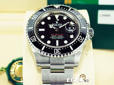 ROLEX 勞力士 Sea-Dweller 126600 蠔式 海使者 50週年 單紅 MK1 無皇冠版 不鏽鋼 陶瓷錶圈 排氦氣閥 2018年保單&nbsp;台灣公司貨 潛水錶 自動上鍊 43mm