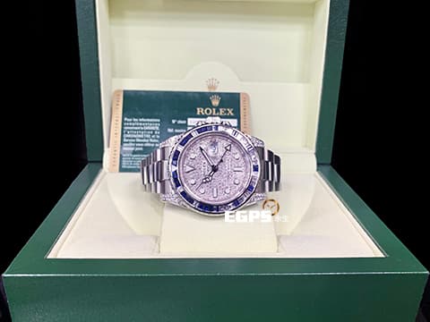 ROLEX 勞力士 GMT-Master II 116710LN 格林威治型 116710 LN 兩地時區 陶瓷框 這個精鑲藍寶石鑽框和滿天星鑲鑽面盤，讓您花少少的錢，卻有著完全不同的感覺，價值感百萬等級  ，不想到處撞錶跟別人一樣 自動上鍊 40mm