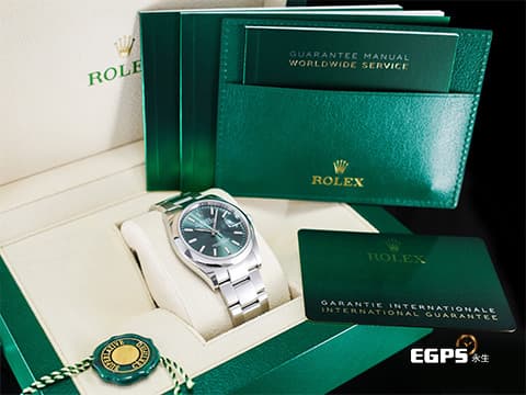 ROLEX 勞力士 DateJust 36 蠔式日誌型 126200 薄荷綠色面盤 DJ36 經典 不鏽鋼 2024年保卡 蠔式（Oyster）三節錶帶 自動上鍊 36mm