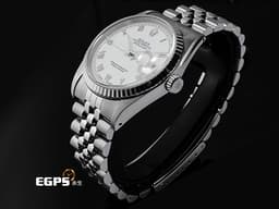 ROLEX 勞力士 DateJust DJ 36 16234 不銹鋼材質 <font color="#05f0f0">白色面盤 羅馬數字時標</font> <font color="#ff0000">紀念型 五銖錶帶</font> 自動上鍊 36mm