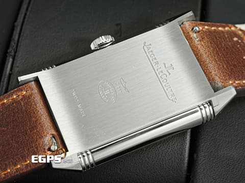 Jaeger-LeCoultre 積家 Reverso Classic Large Small Second 翻轉系列 Q3858522 銀白色雕紋面盤搭配藍鋼指針 經典 大型款 小秒針 不鏽鋼 2023年保單 手動上鍊 27.4 x 45.6mm