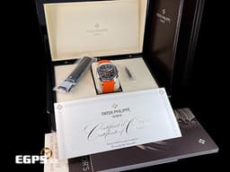 Patek Philippe 百達翡麗 PP錶  Aquanaut Chronograph 海底探險家 5968A-001 不銹鋼材質 飛返計時 計時碼表&nbsp;<font color="#FF0000">不鏽鋼身價之王 海底探險家首款計時腕錶，黑色、橘色雙色原廠橡膠錶帶 2022年台灣公司貨&nbsp;</font> 自動上鍊 42mm