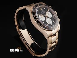 ROLEX 勞力士 Cosmograph Daytona 宇宙計時型 迪通拿 126525 18K永恆玫瑰金 <font color="#ff0000">Lemans 利曼100週年 黑色陶瓷視距儀刻度錶框搭配紅色「100」字樣</font><font color="#FF0000">&nbsp;</font><font color="#fa00fa">2026年保卡 透明錶背</font>&nbsp;賽車錶 自動上鍊 40mm