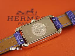 HERMES 愛馬仕 Cape Cod Nantucket系列 <font color="#FFE6D9">18K玫瑰金材質 玫瑰金色指針 </font> 白色珍珠母貝面盤 NA2.271.213 <font color="#FF0000">原廠鑲嵌56顆頂級天然美鑽外框</font>&nbsp;石英腕錶 20x27mm