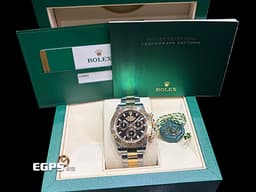 ROLEX 勞力士 Cosmograph Daytona 宇宙計時型 迪通拿 116503 黑色面盤<font color="#0582f5">&nbsp;</font><font color="#f0e02d">18K黃金 半金款</font><font color="#0582f5">&nbsp;</font>計時碼錶 賽車錶&nbsp;<font color="#FF0000">2019年保卡</font>&nbsp;自動上鍊 40mm