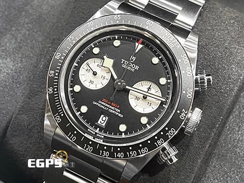 TUDOR 帝舵 Heritage Black Bay Chrono 79360 碧灣 M79360N-0001 計時碼錶 2025年保卡 熱門搶手黑熊貓面盤 MT5813自製機芯 自動上鍊 41mm