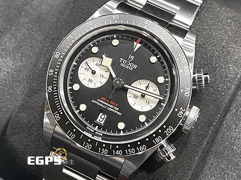 TUDOR 帝舵 Heritage Black Bay Chrono 79360 碧灣 M79360N-0001 計時碼錶 2024年保單 熱門搶手黑熊貓面盤 MT5813自製機芯 自動上鍊 41mm