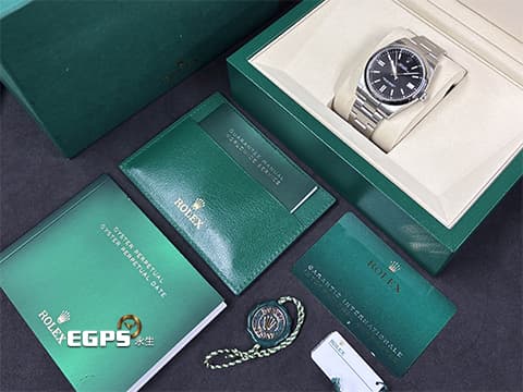 ROLEX 勞力士 Oyster Perpetual 41 蠔式恆動型 124300 亮黑色面盤 OP41 大三針 不鏽鋼 2025年保卡&nbsp;自動上鍊 41mm
