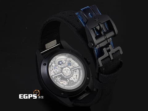 ZENITH 真力時 PILOT BIG DATE FLYBACK 飛行員 高振頻 49.4000.3652/21.I001 黑色陶瓷材質&nbsp;黑色橫向雕紋飾面盤&nbsp;大日期窗 飛返 計時碼表 2026年保卡 自動上鍊 42.5mm