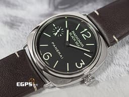 PANERAI 沛納海 Radiomir Black Seal PAM00183 黑豹&nbsp;<font color="#caf184">經典三明治夜光黑色面盤</font>&nbsp;PAM183 不鏽鋼 小秒針&nbsp;<font color="#ff0000">復古洋蔥頭錶冠 透明錶背&nbsp;</font><font color="#FF0000">台灣公司貨&nbsp;</font>手上鍊 45mm