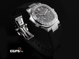 Patek philippe 百達翡麗 PP Nautilus 金鷹 鸚鵡螺 5712G 18K白金 <font color="#05f0f0">灰色漸層面盤 精鑲鑽石錶圈、錶爾</font> <font color="#ff0000">2015年保單</font>&nbsp;自動上鏈 43x38mm