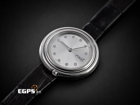 PIAGET 伯爵 Possession系列 G0A43080 不鏽鋼 銀灰色系面盤&nbsp;圓點鑽石時標 旋轉式錶圈&nbsp;2021年保卡 石英機芯&nbsp;29mm