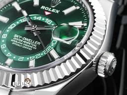 ROLEX 勞力士 Sky-Dweller 蠔式 天行者 336934 <font color="#00fa9a">最新9002機芯 薄荷綠色面盤</font> 沙羅系統 年曆錶 兩地時區 不鏽鋼 經典三角坑紋錶圈 <font color="#FF0000">2025年保單 蠔式（Oyster）三節錶帶</font> 自動上鍊 42mm