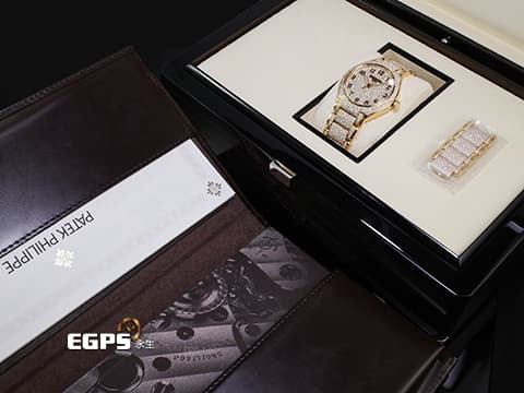 PATEK PHILIPPE  百達翡麗 PP Twenty~4 7300/1450R-001 18K玫瑰金材質 滿天星鑽石面盤 原鑲鑲嵌3,238顆鑽石（共約17.21克拉）2021年保單 僅試戴收藏 一手錶未整理 新錶訂價：14,043,000元&nbsp;自動上鏈 36mm