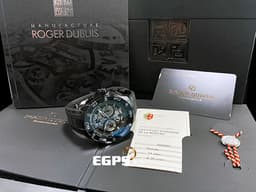 ROGER DUBUIS 羅杰杜彼 Pulsion 鈦金屬計時碼錶 RDDBPU0005&nbsp; 冒險家鏤空計時腕 <font color="#fafa01">2025年保單</font>錶&nbsp;<span style="font-size: 10pt;">RDDBPU0005 微型自動盤  </span><font color="#FF0000" style="font-size: 10pt;">極線條簡潔流暢，又不失神秘感 <font color="#FFFF33">延伸至錶殼側面的藍寶石水晶錶圈&nbsp;</font>機芯100%符合日內瓦印記標準的製錶商</font><span style="font-size: 10pt;"> 自動上鏈 44mm</span>