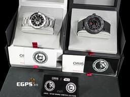 ORIS 豪利時 Star Wars Limited Edition <font color="#05f0f0">星際大戰 潛水錶 限量套錶</font><br>ProDiver GMT <font color="#0582f5">Darth Vader 達斯維達 黑武士</font> 0174877487784 兩地時區 自動上鍊 49mm<br>Aquis Small Second <font color="#0582f5">Stormtrooper 帝國風暴兵</font> 0174377344184 小秒針 自動上鍊 43.5mm