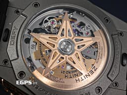 ZENITH 真力時 Defy Extreme 高震頻 87.9100.9004/03.I001 鈦金屬+<font color="#ffba6b">玫瑰金材質 鏤空面盤</font> 1/100秒 計時碼表&nbsp;<font color="#FF0000">2022年台灣公司貨 新式易拆卸替換錶帶裝置 附帆布錶帶、橡膠錶帶 </font>自動上鍊 45mm