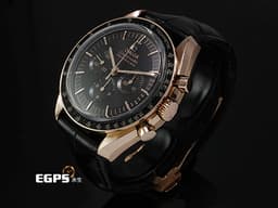 OMEGA 歐米茄 Speedmaster 超霸 登月錶 31063425001001 18K玫瑰金材質 同軸擒縱 <font color=#ffffff>陽極處理的鋁錶錶圈</font> <font color=#FF0000>2022年保卡</font> 手動上鏈 42mm