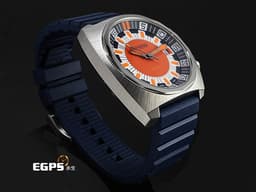 GIRARD PERREGAUX GP 芝柏 Deep Diver 39500-21-3266-6CX 太金屬材質&nbsp;<font color="#05f0f0">藍、</font><font color="#ea7d43">橘</font><font color="#05f0f0">、</font><font color="#ffffff">白</font><font color="#05f0f0">三色鮮明錶盤</font> <font color="#ff0000">2025年保卡 全球限量350只</font>&nbsp;自動上鏈&nbsp;44mm