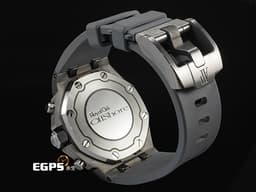 Audemars Piguet AP錶 愛彼 Royal Oak Offshore 皇家橡樹離岸型 26231ST.ZZ.A178CA.01 18K白金材質 <font color="#eca46a">鮭魚色熊貓面盤</font>&nbsp;<font color="#05f0f0">原廠鑲嵌32顆鑽石錶圈（共1.02克拉）</font><font color="#ff0000">2024年保卡</font> 自動上鍊&nbsp;37mm
