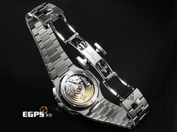 Patek Philippe 百達翡麗 PP錶 Nautilus Travel Time Flyback Chronograph 金鷹 鸚鵡螺 5990/1A-011<font color="#4169e1">&nbsp;</font><font color="#1461a9">藍色漸層橫條紋面盤</font>&nbsp;兩地時區 飛返 計時碼錶 不鏽鋼 <font color="#ff0000">新一代鋼王</font>&nbsp;<font color="#FF0000">2026年保單&nbsp;</font>自動上鏈 40.5mm