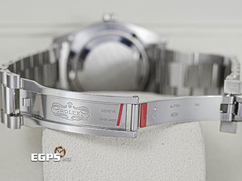 ROLEX 勞力士 DayDate 40 蠔式 星期日曆型 228349RBR Met Meteorite 隕石面盤 梯鑽時標&nbsp;原廠鑽圈 228349RBR 經典 DD40 18K白金材質&nbsp;2026年保單 元首型（President）錶帶 總統帶&nbsp;自動上鍊&nbsp;40mm