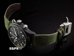 IWC 萬國 Pilot`s Chronograph 飛行員系列 IW389101 計時碼表 星期日期顯示<font color="#33CCFF">「Top Gun」海軍空戰部隊</font> 黑陶瓷錶殼 <font color="#FF0000">2021年保卡</font>&nbsp;自動上鏈 44.5 mm