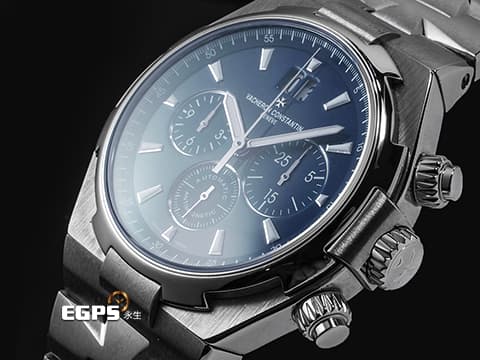 Vacheron Constantin 江詩丹頓 VC Oversea Chronograph 49150/000A-9745 不鏽鋼材質 縱橫四海 藍色計時面盤 2022年保卡 自動上鏈 42mm