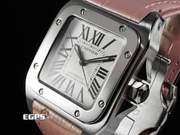 CARTIER 卡地亞 Santos 100 山度士 W20126X8 中型 不鏽鋼材質 <font color="#ff0000">台灣公司貨</font> 自動上鏈 44.2 x 35.6mm