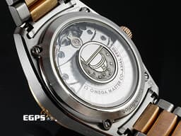 OMEGA 歐米茄 Globemaster 星座系列 13020392103001 18K玫瑰金&amp;不鏽鋼材質 半金款 <font color="#0582f5">太陽線紋磨砂藍色面盤</font> <font color="#ff0000">2024年保卡 台灣公司貨</font> 同軸擒縱 自動上鏈 39mm