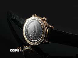 Patek Philippe 百達翡麗 PP 超級複雜功能時計 6104R-001 18K玫瑰金材質 <font color="#05f0f0">北半球天文顯示功能</font>&nbsp;<font color="#05f0f0">宛若夜空中星河般的面盤 原廠鑲嵌60顆鑽石錶圈、錶扣（共5.4克拉）</font>&nbsp;<font color="#ff0000">鑽石星空 銀河蒼穹 日內瓦的星象</font>&nbsp;<font color="#ff0000" style="font-size: 10pt;">VIP限定稀有錶款&nbsp;2023年保單 蒐藏未使用品</font><span style="font-size: 10pt;"> 自動上鏈 40mm</span>