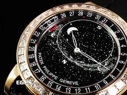 Patek Philippe 百達翡麗 PP 超級複雜功能時計 6104R-001 18K玫瑰金材質 <font color="#05f0f0">北半球天文顯示功能</font>&nbsp;<font color="#05f0f0">宛若夜空中星河般的面盤 原廠鑲嵌60顆鑽石錶圈、錶扣（共5.4克拉）</font>&nbsp;<font color="#ff0000">鑽石星空 銀河蒼穹 日內瓦的星象</font>&nbsp;<font color="#ff0000" style="font-size: 10pt;">VIP限定稀有錶款&nbsp;2023年保單 蒐藏未使用品</font><span style="font-size: 10pt;"> 自動上鏈 40mm</span>