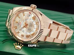 ROLEX 勞力士 Sky-Dweller 326935 天行者 年曆錶 兩地時區 玫瑰金 自動腕錶 <font color="#FF0000">絕版！玫瑰金羅馬時標面盤 目前市面上都只剩下柱狀螢光時標</font> 42mm