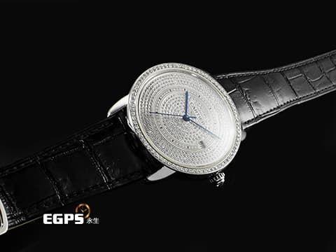 Cartier 卡地亞 Ronde Solo De Cartier 3517 不鏽鋼材質 精鑲滿天星面盤、錶圈&nbsp;自動上鏈 42mm